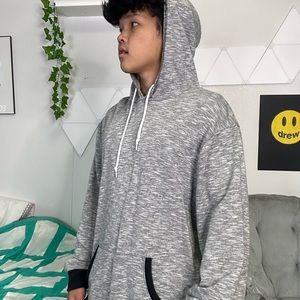 Plain Grey Hoodie Medium